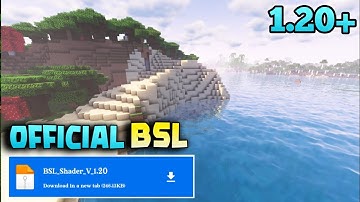 [ 1.20 ] Bsl Shader Minecraft PE 😬 | 100% Working { Render Dragon }