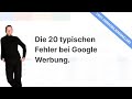 Google Werbung für Immobilienmakler - die typischen Fehler Edition 2021