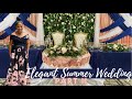 ELEGANT SUMMER WEDDING PART 2 | EVENT PLANNING| LIVING LUXURIOUSLY FOR LESS| DIY FLORAL WALL