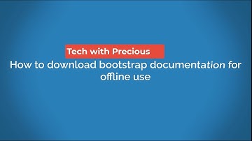 How to download bootstrap documentation for offline use (v4 - v5.1)