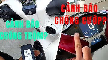 Phân biệt hệ thống cảnh báo chống trộm trên xe máy Honda với bộ chống cướp lắp đặt thêm.