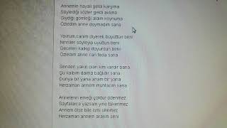 Annemin Hayali Geldi Aklıma İlahisi - Yusuf Yildiz
