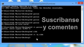BORRAR DIRECTORIOS y FICHEROS aplicando el COMANDO RD (MS-DOS)