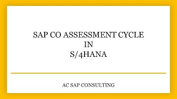 SAP CO Assessment Cycle - S4HANA  |  AC SAP Consulting