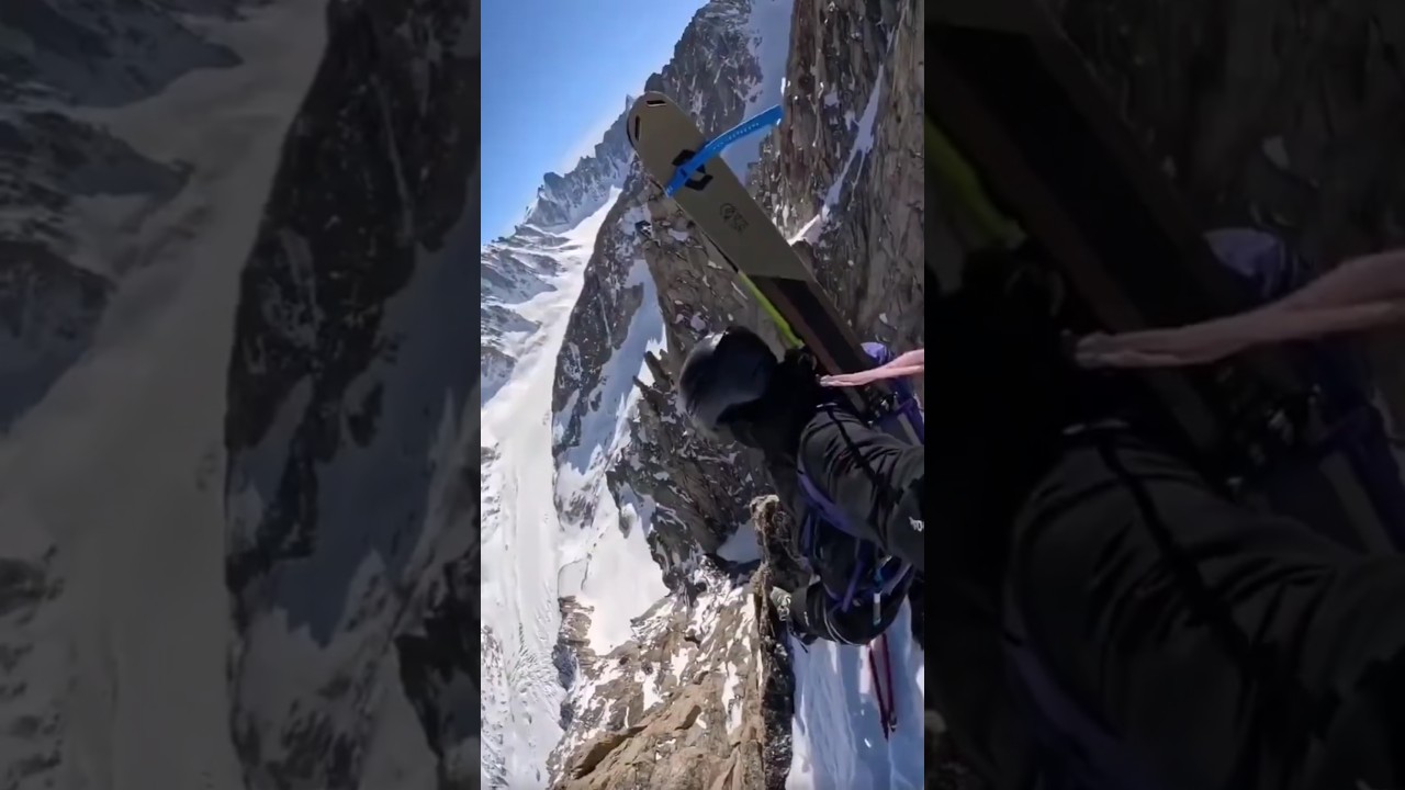 Unmissable Skiing Adventure: Conquer Stunning Snowy Peaks! #skiing #shortsfeed #shorts