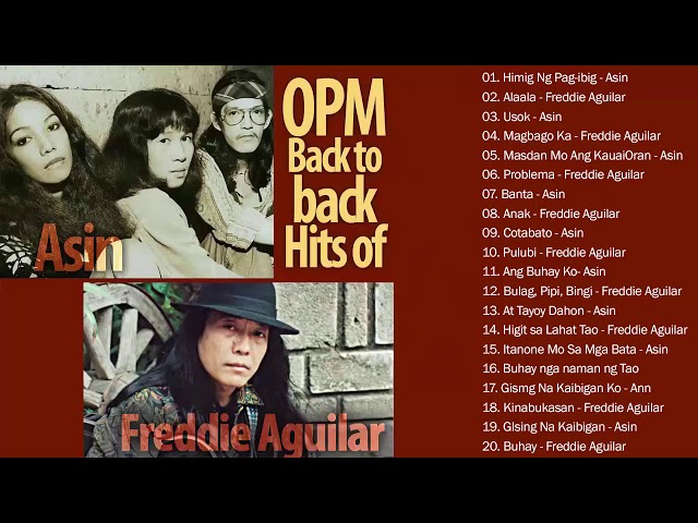 Asin, Freddie Aguilar Greatest Hits NON-STOP || Freddie Aguilar, Asin tagalog Love Songs Of All TiME class=