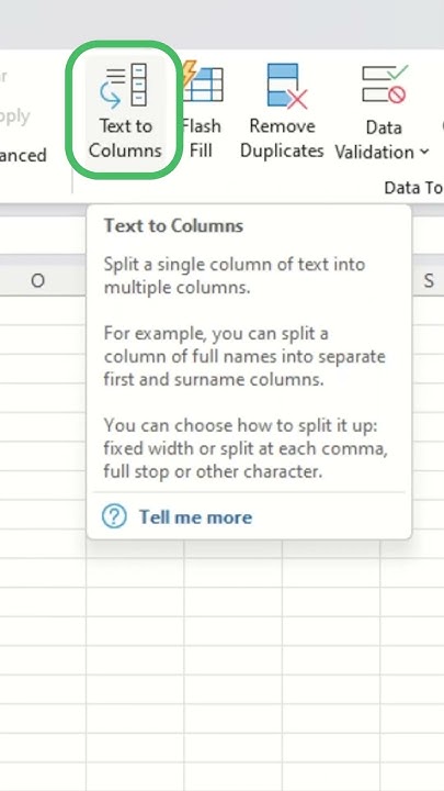 How to Use Text To Columns in Excel - YouTube