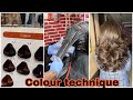 Easy global hair colour technic/tutorial/step by step/Hair colouring sikhe ghar baithe/ matrix hair