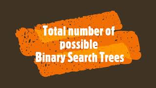 Count Total Number Of Possible BST | Catalan Number | Dynamic Programming | JAVA