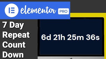 How To Add A 7 Day Repeat Countdown Timer In Elementor And WordPress