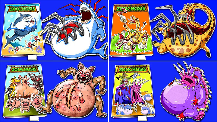 All ZOOCHOSIS Pregnant Monster Animals 🦒🦈🦛🐷Game Book（+ Giraffe,Hippo, Pig & Shark Pregnant ）DIY 동물원