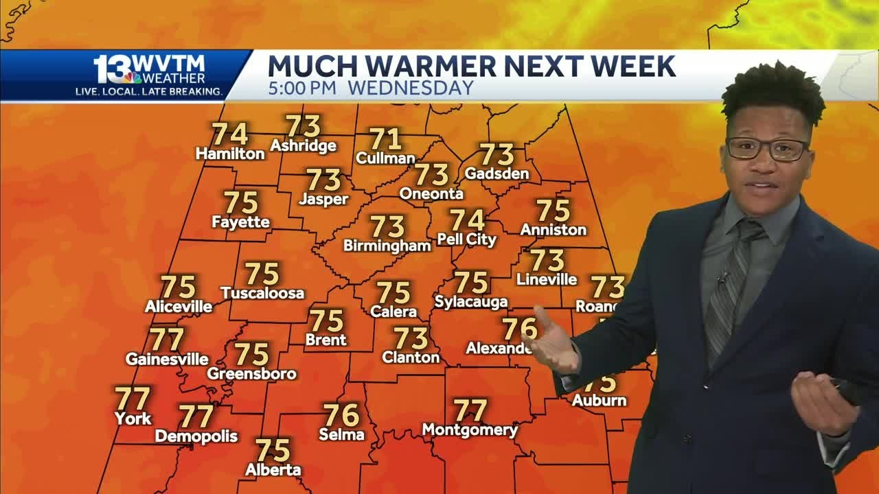 Alabama Warming Up: Warmer weather returns to the forecast most of next ...