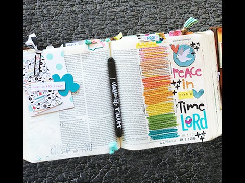 Using Gel Pens in Bible Journaling - no bleed! 