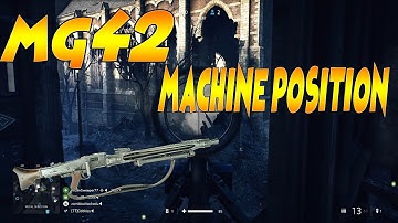 MG42 Machine Gun Position Battlefield 5  |MG42 GAMEPLAY|