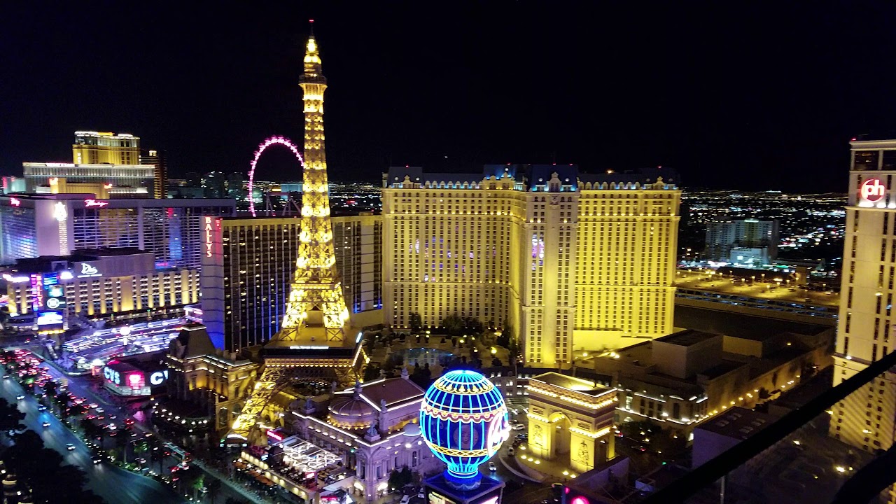 The Cosmopolitan Las Vegas Balcony Fountain View In 4k Nighttime Youtube