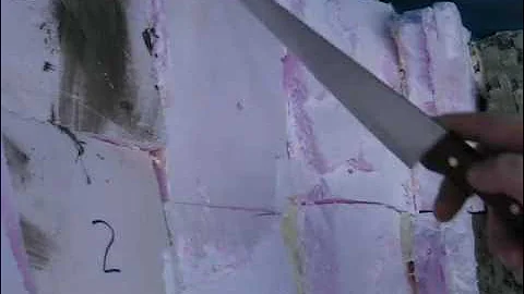 Carving Foam Rocks 1