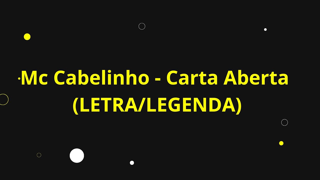 EU ANOTEI O SEU NOME, EU SEI O TEU ENDEREÇO...|MC Cabelinho - Carta ...