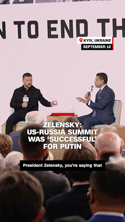 Zelensky: US-Russia summit was ‘successful’ for Putin