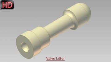 Valve Lifter (Video Tutorial) Autodesk Inventor