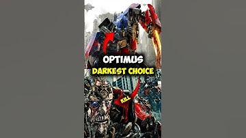 Why Optimus Had To Kill Sentinel Prime? #transformers #optimusprime #prime