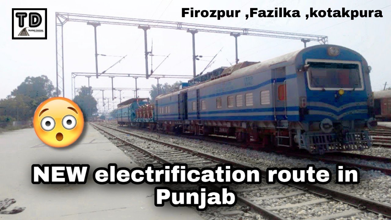 New Electrification of Railway Tracks in Punjab YouTube