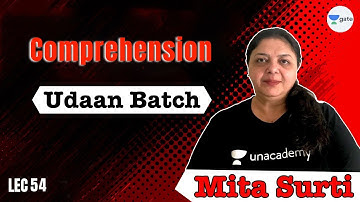 Comprehension | L 54 | Udaan Batch | GATE 2022 CSE | Mita Ma