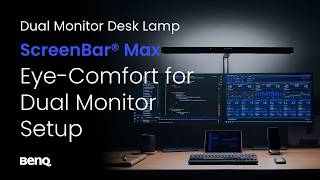 BenQ ScreenBar® Max | Dual Monitor Desk Lamp for Eye Comfort