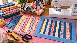 Don’t Throw Away Fabric Scraps! Turn Them Into This Beautiful Placemat