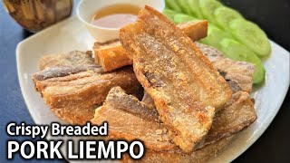 How to make CRISPY BREADED PORK LIEMPO | Fried Pork Belly Recipe | Quick and Simple