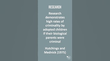 Adoption Studies | 60 Second Criminology (WJEC Level 3: Unit 2)