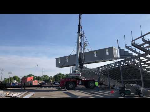 New Press Box Installation at Washington Community High School