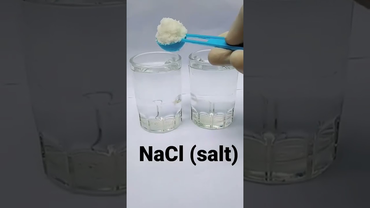 Nacl experiment with water and ink 