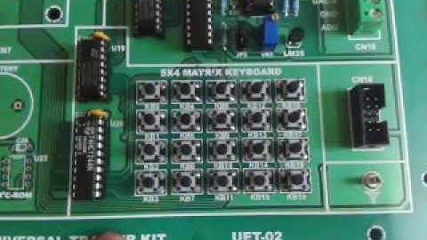 UNIVERSAL VLSI TRAINER  (UET-02)  PART-1 KITEK