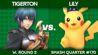 Smash Quarter 170 - Tigerton Byleth V Lily Pikachu Bayonetta Winners Round 2