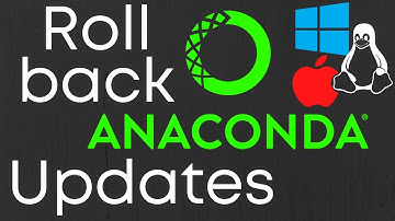 Rollback Anaconda Updates | Revert to a previous package in Anaconda | Rollback Conda Environment