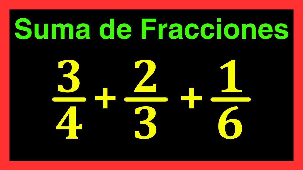 ✅👉Como Sumar Fracciones con Minimo Comun Multiplo