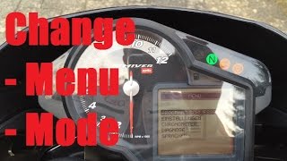 Aprilia Shiver 750 ABS | Change Mode | Menu | [HD]