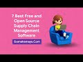 7 best free and open source supply chain management software