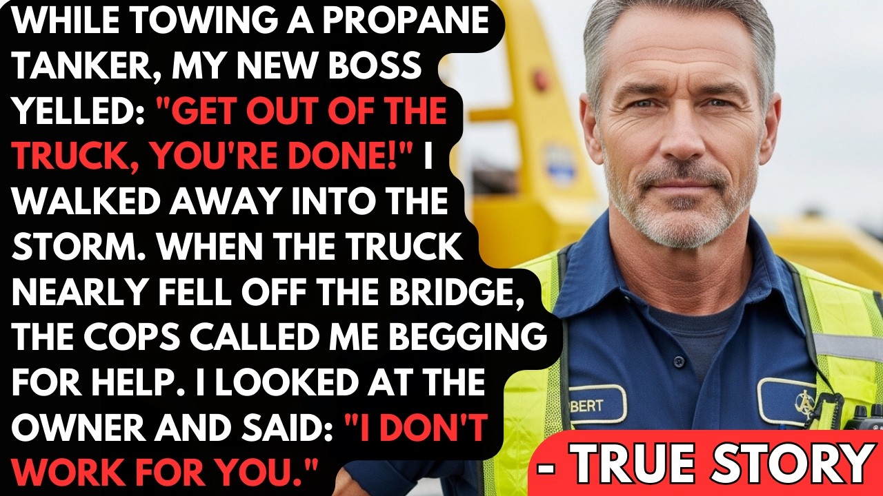 Boss Fired Me While I Was Towing Propane Tanker — Truck Fell Off The Bridge, Cops Begged I Refused