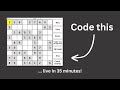Java Sudoku Solver for beginners (code along tutorial)
