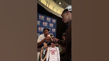 You’re now tuned into the CB Daily News — live from #nba Draft Media Day. 😂 #basketball