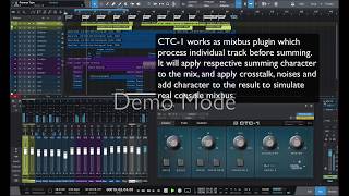 Presonus CTC-1 Console Shaper Mixbus Plugin Test Out