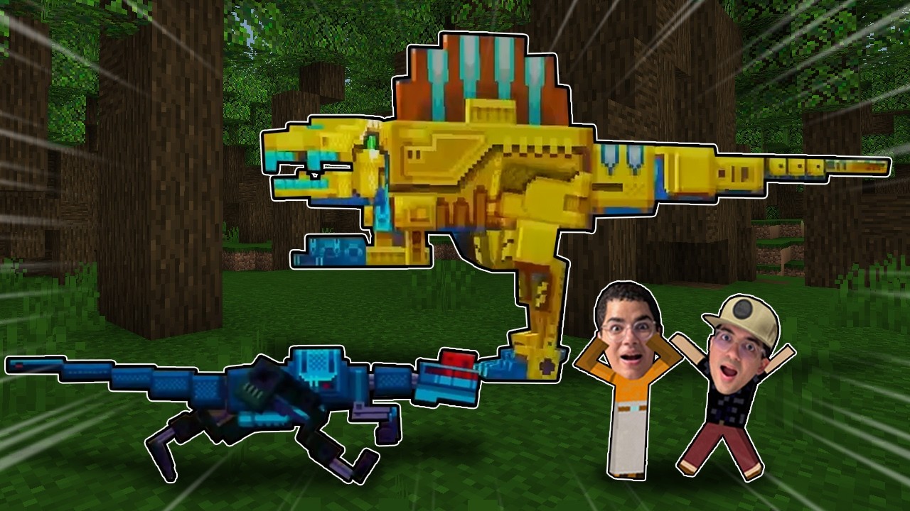 O MUNDO DO MINECRAFT FOI INVADIDO POR DINOSSAUROS ROBÓTICOS DE METAL!
