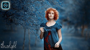 Blue and Gold Color Grading Effect In Photoshop Tutorial