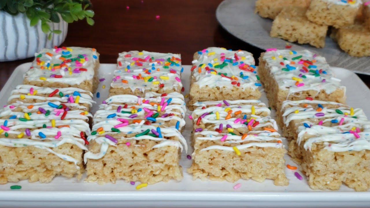 Barritas de Cereal y bombones! Rice Krispies Treats caseros! preparalos tu mismo