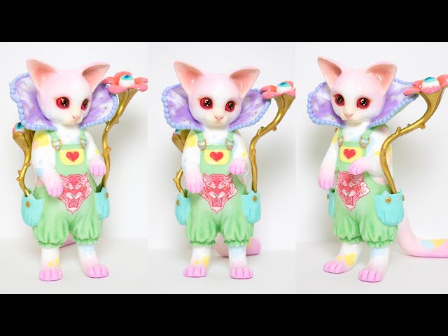 Dont Mess With Me Making Process | White Cat Clay Sculpture