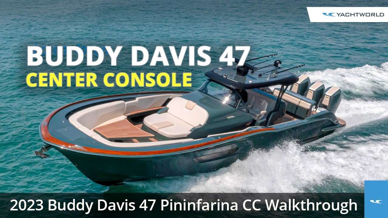 2023 Buddy Davis 47 Pininfarina Center Console Boat Walkthrough YouTube