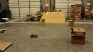 Traxxas Rally VXL ken block fiesta RC car drift course
