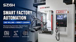 CNC Milling + Robot Loading Solution | SZGH Smart Factory Automation