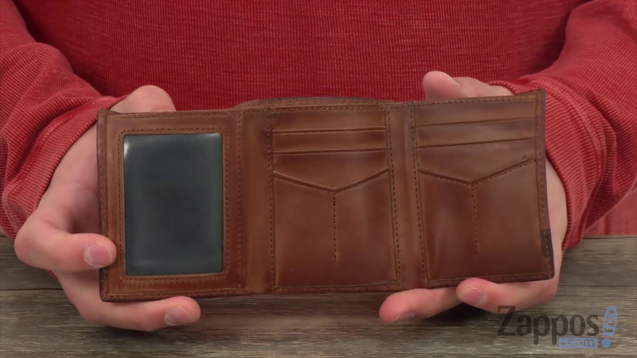 Portefeuille Triplifiant Fossil En Cuir Marron - Modèle ML3645200 - Neuve Avec étiquettes
